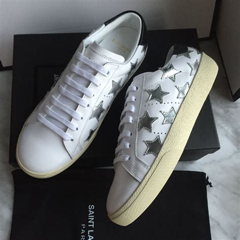 ysl sneakers white|saint laurent white sneakers women's.